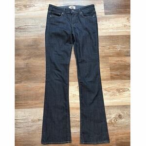 PAIGE flare-leg jean with tonal stitching in women’s size 28 (32 in inseam)